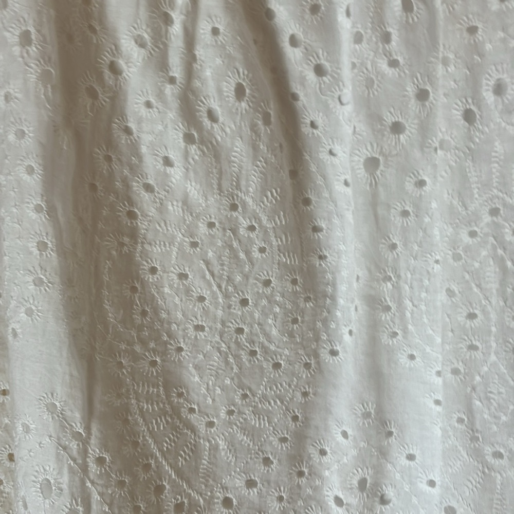 White lattice lace 100% cotton summer dress. Sz m - Picture 8 of 8